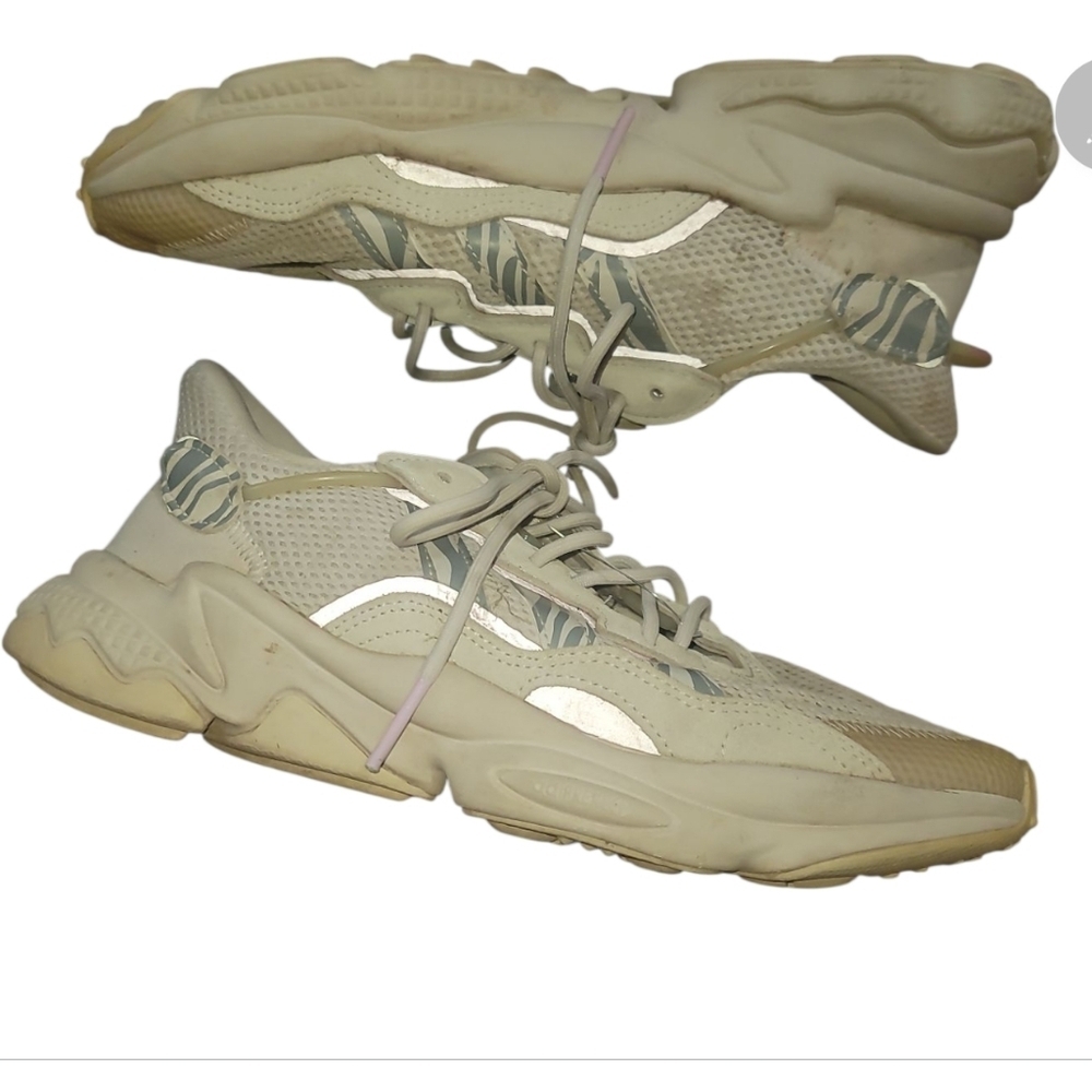 Adidas ozweego night runner athletic running shoes reflective White Sneakers - Picture 3 of 9